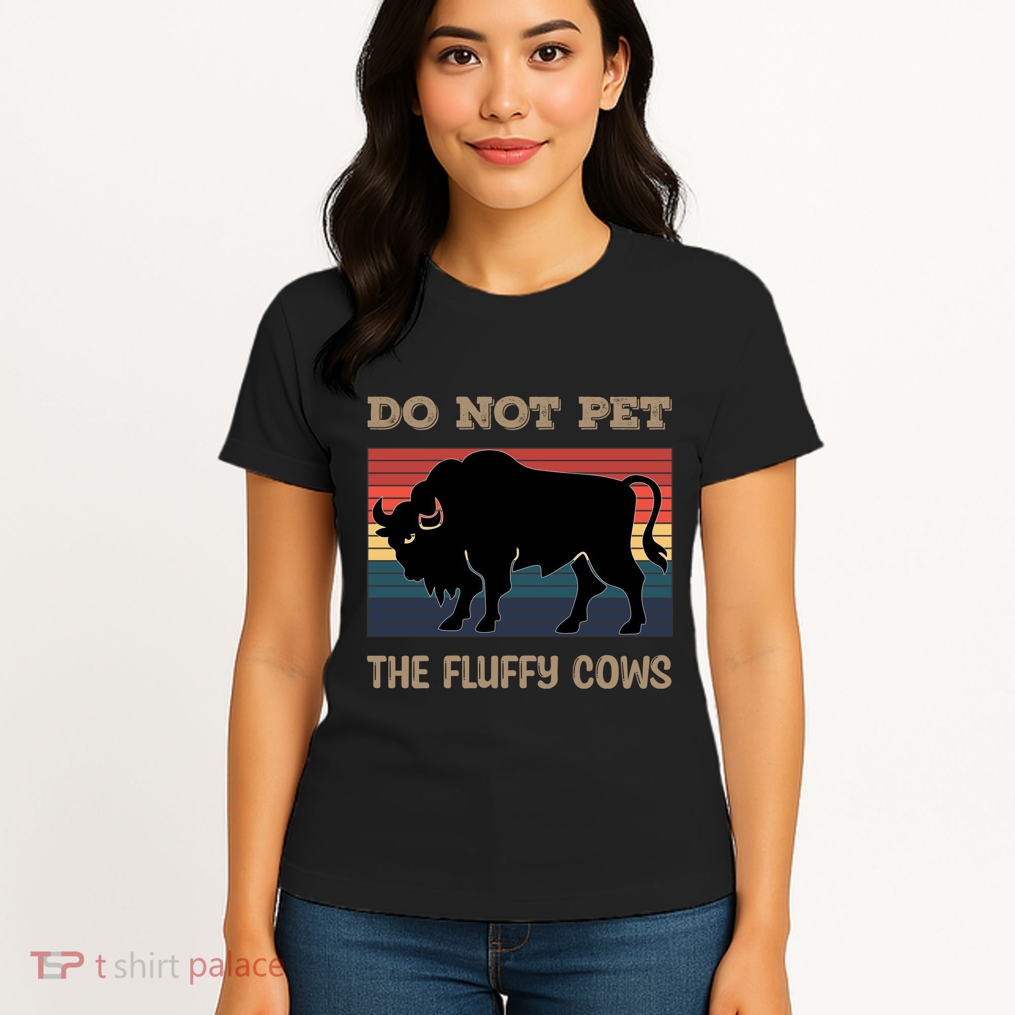 Do Not Pet The Fluffy Cows Women's T-Shirt