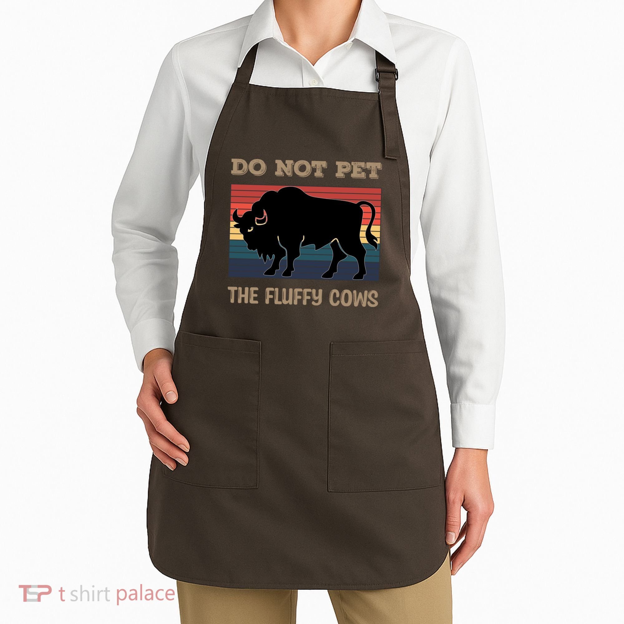 Do Not Pet The Fluffy Cows Apron