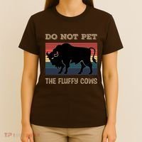 Do Not Pet The Fluffy Cows T-Shirt thumb 4