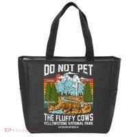 Do Not Pet The Fluffy Cows Bison Yellowstone National Park Tote Bag thumb 0