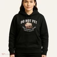 Do Not Pet The Fluffy Cows South Dakota Quote Funny Bison Hoodie thumb 5