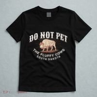 Do Not Pet The Fluffy Cows South Dakota Quote Funny Bison T-Shirt thumb 5