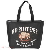 Do Not Pet The Fluffy Cows South Dakota Quote Funny Bison Tote Bag thumb 0