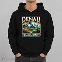 Denali National Park Scenic Retro Apparel Denali Hoodie thumb 0