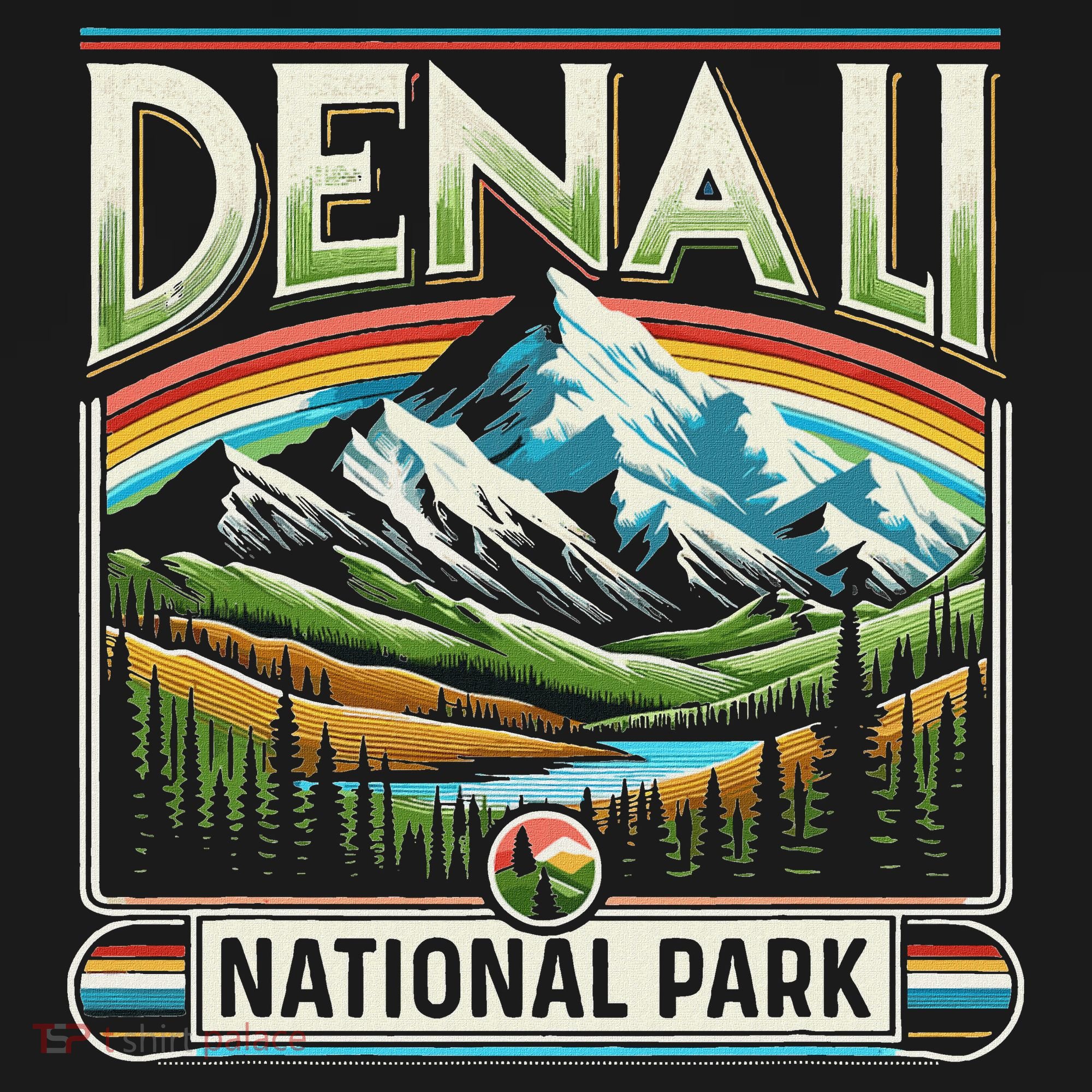 Denali National Park Scenic Retro Apparel Denali Sweatshirt