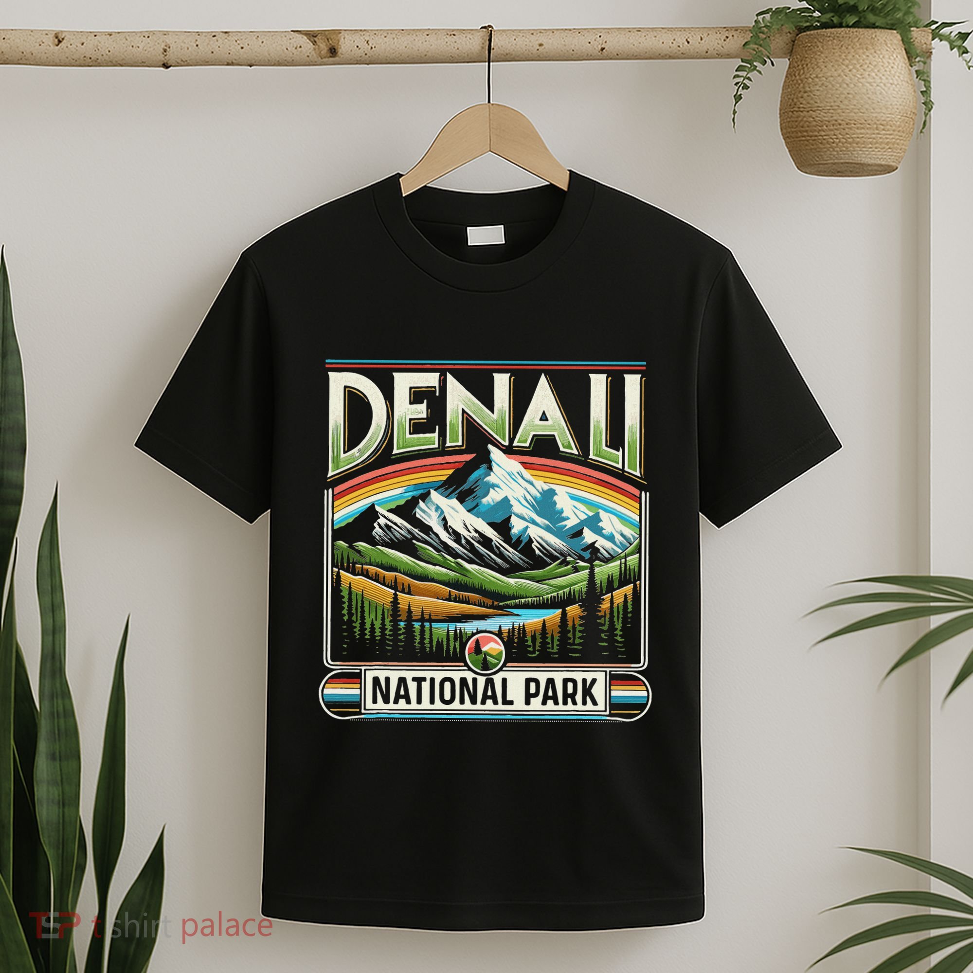 Denali National Park Scenic Retro Apparel Denali T-Shirt
