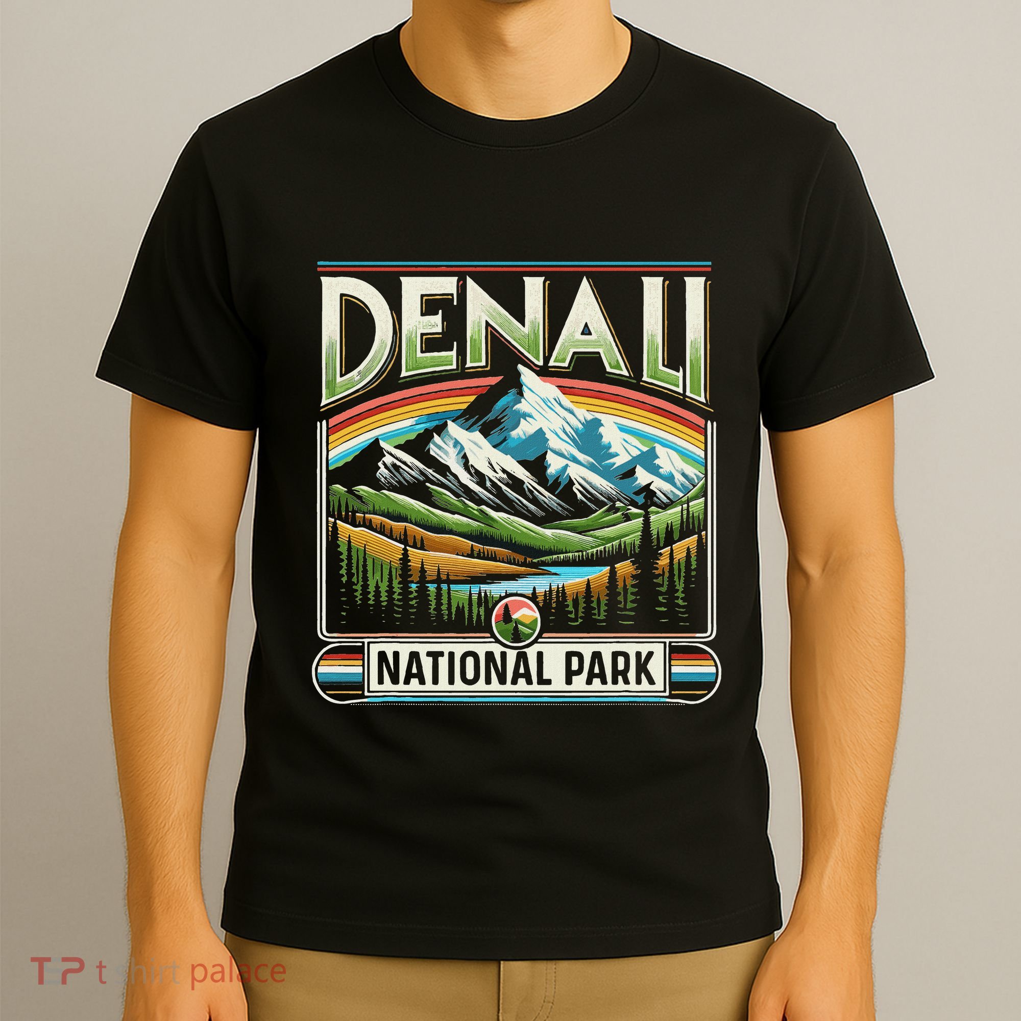 Denali National Park Scenic Retro Apparel Denali T-Shirt