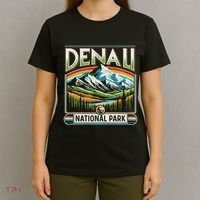 Denali National Park Scenic Retro Apparel Denali T-Shirt thumb 4