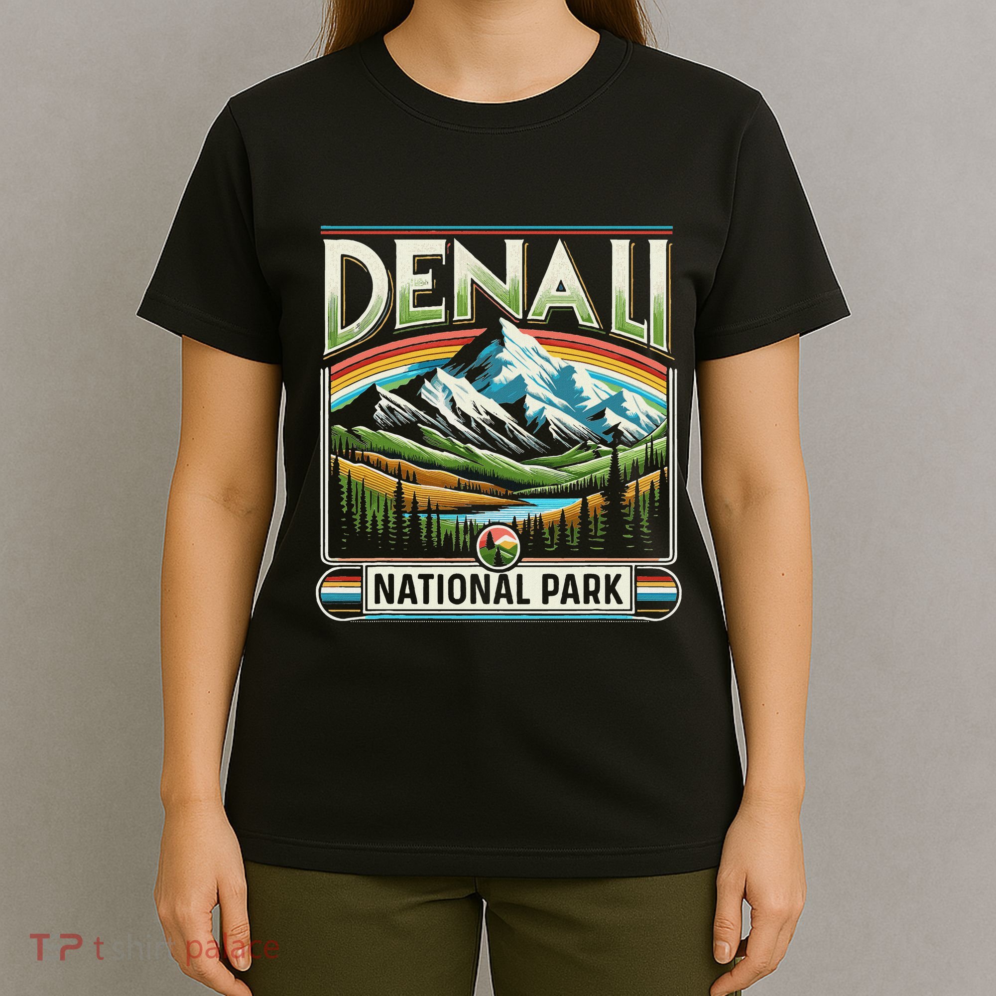 Denali National Park Scenic Retro Apparel Denali T-Shirt