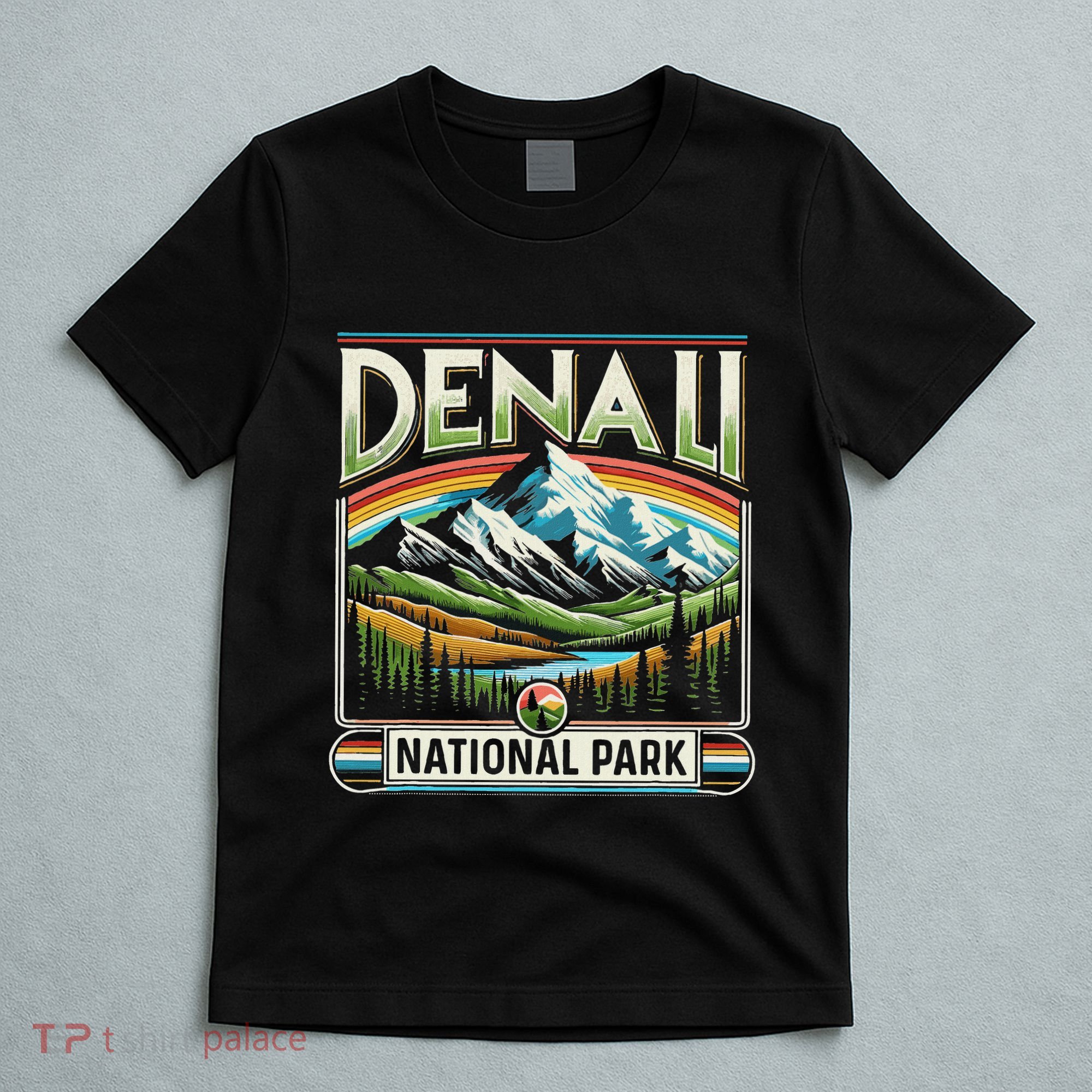 Denali National Park Scenic Retro Apparel Denali T-Shirt
