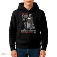 Do Not Pray For An Easy Life Pray For The Strength To Endure Kids Hoodie thumb 4