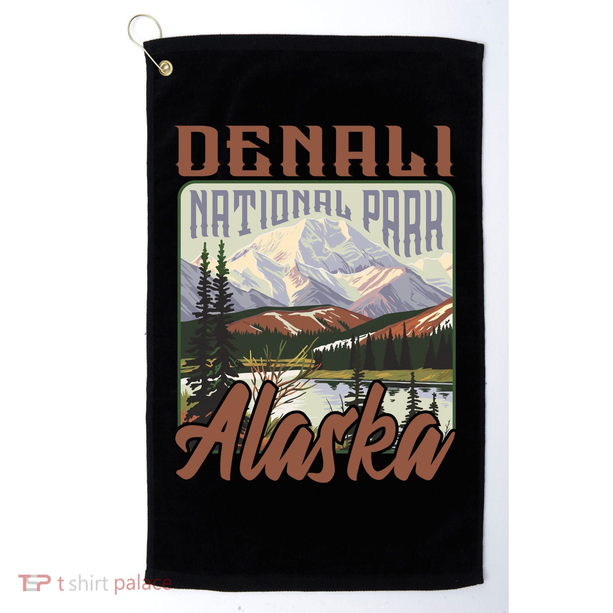 Denali National Park Alaska Golf Towel