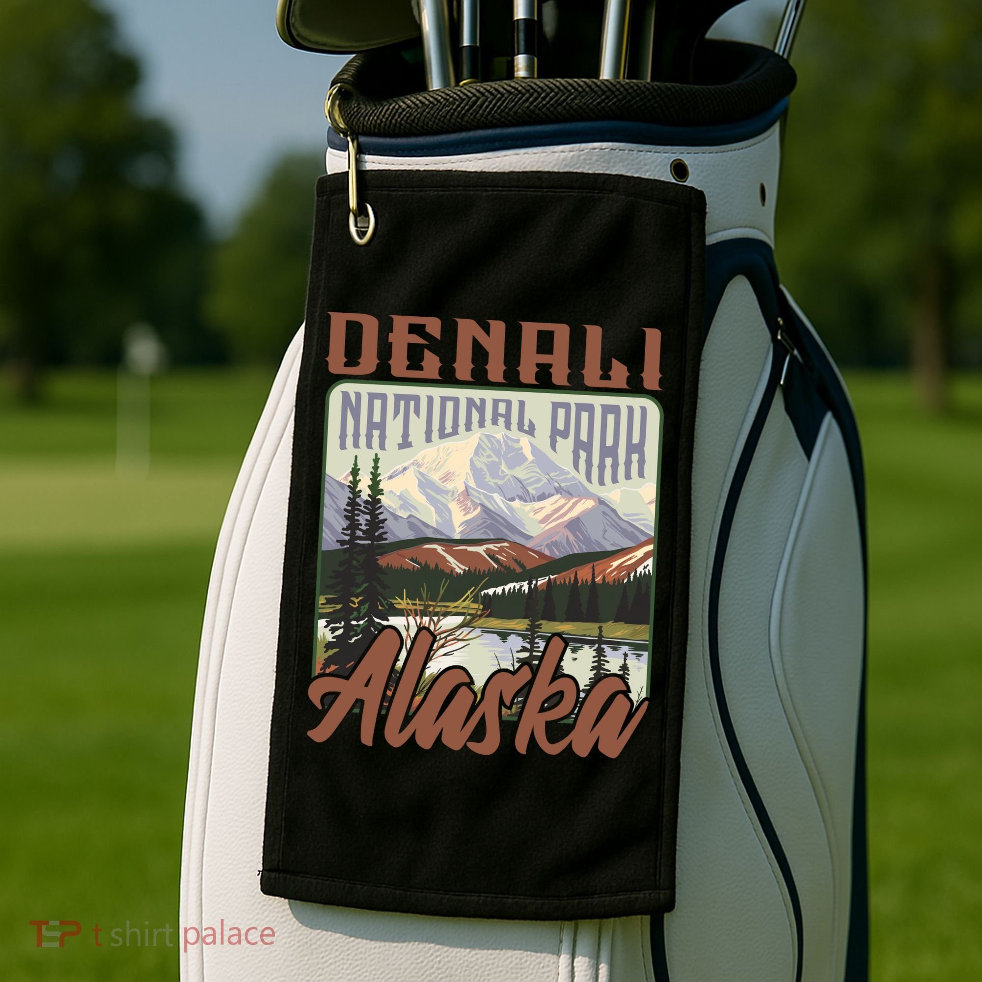 Denali National Park Alaska Golf Towel