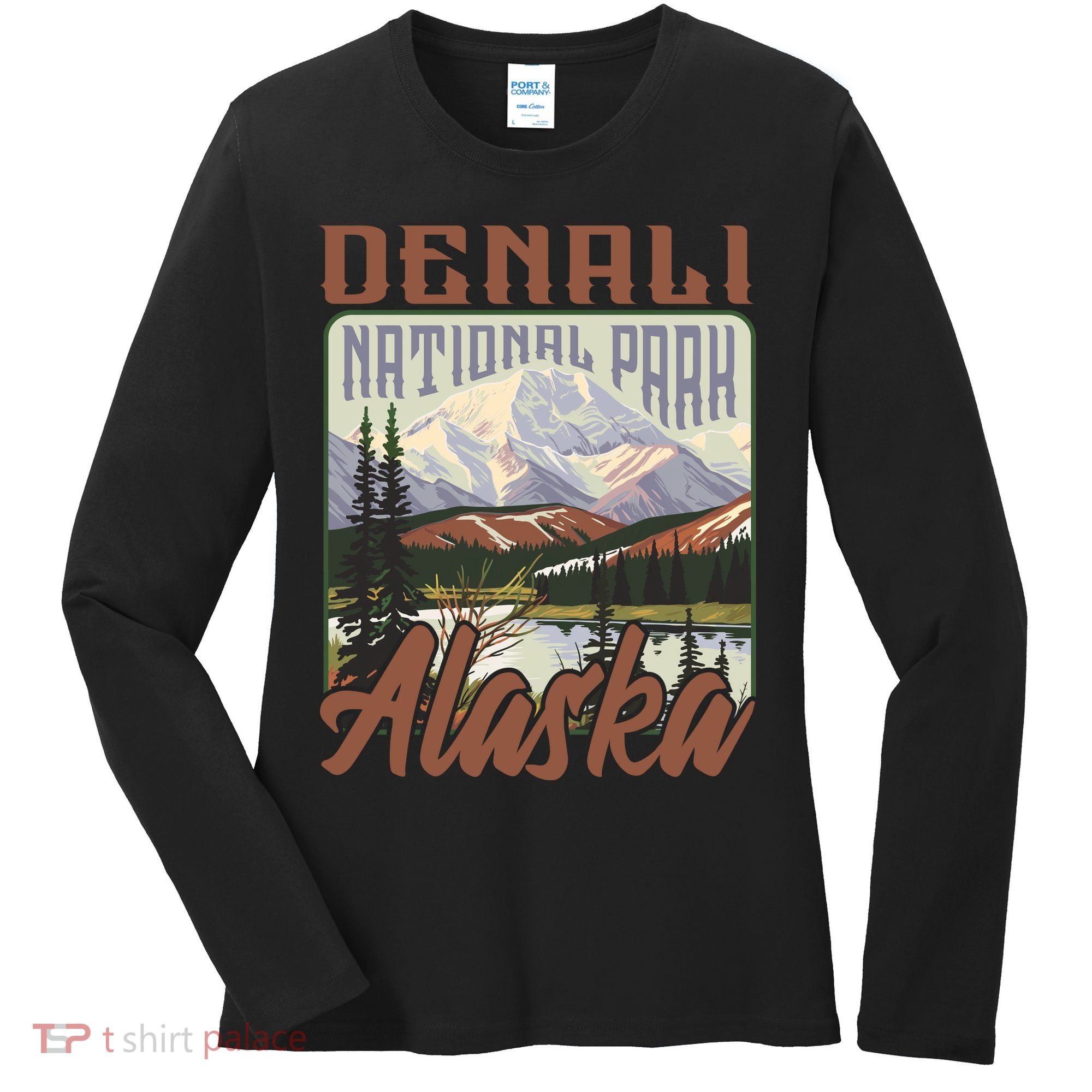 Denali National Park Alaska Women's Long Sleeve Shirt