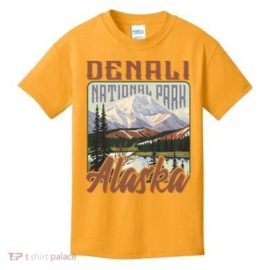 Denali National Park Alaska Kids T-Shirt
