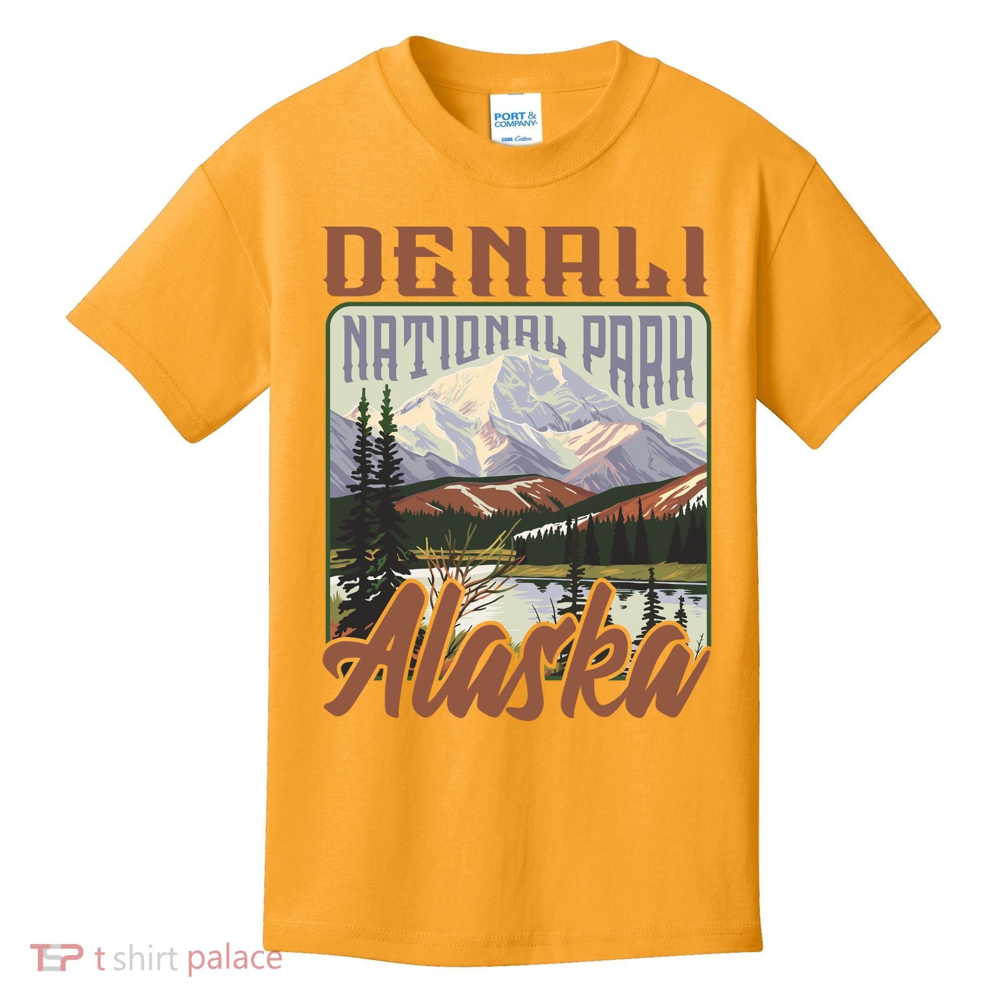 Denali National Park Alaska Kids T-Shirt