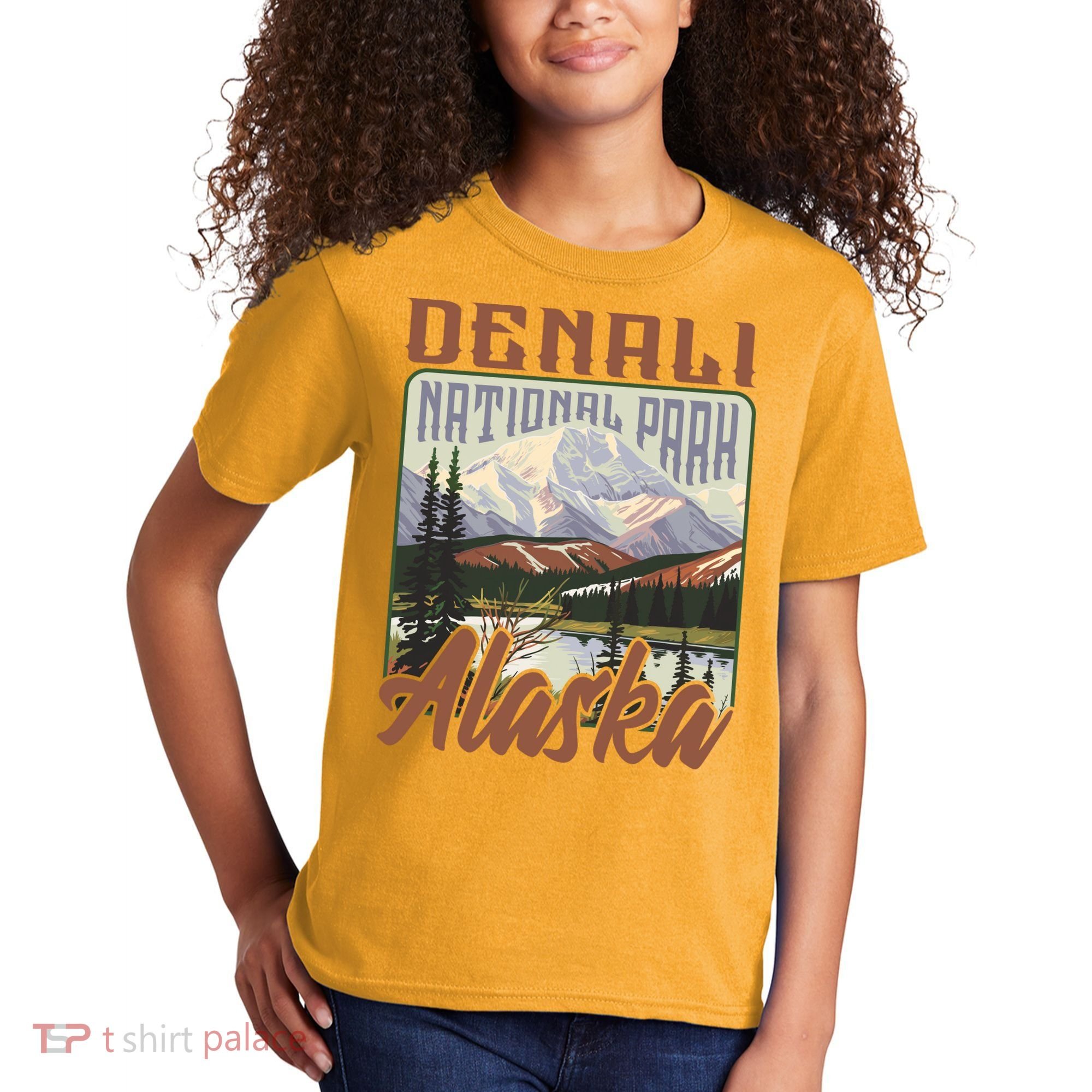 Denali National Park Alaska Kids T-Shirt