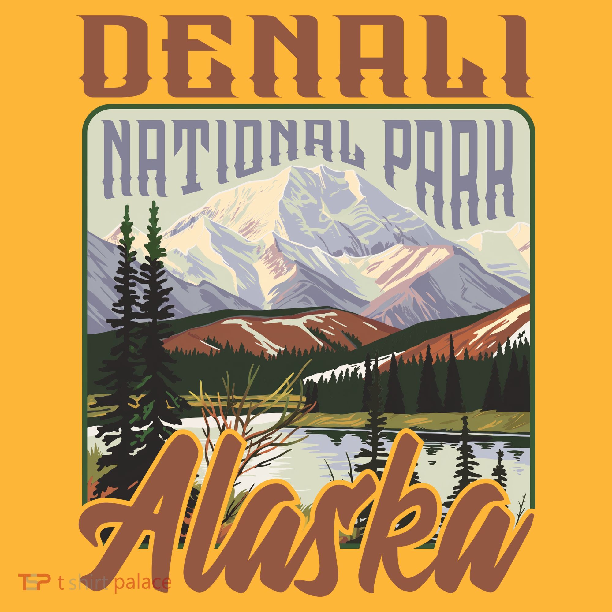 Denali National Park Alaska Kids T-Shirt