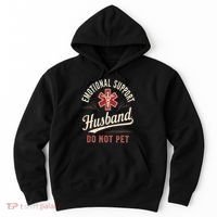 Do Not Pet Emotional Support Husband Funny Hoodie thumb 0