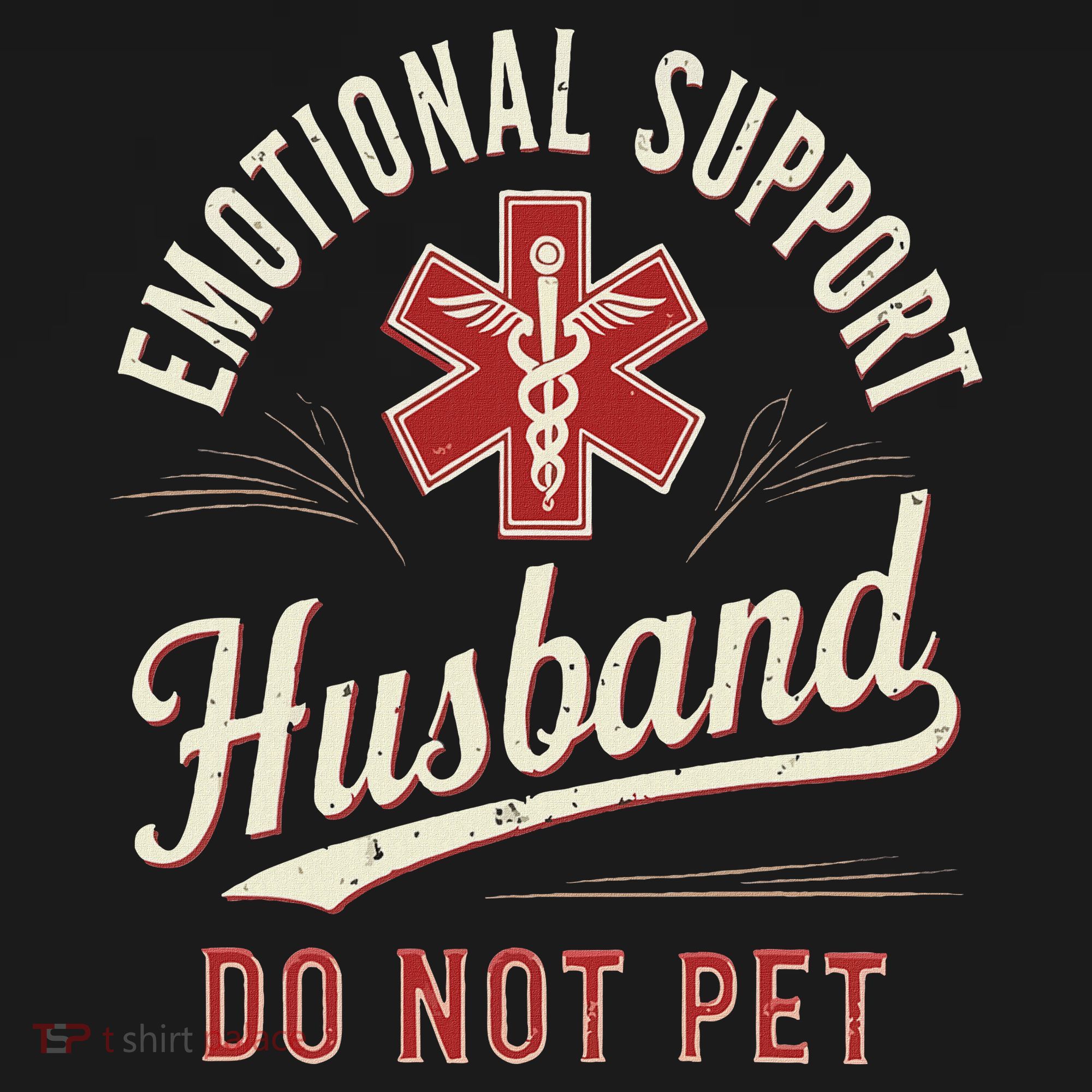 Do Not Pet Emotional Support Husband Funny Coaster