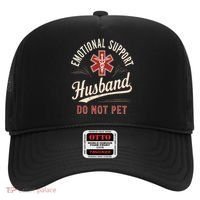 Do Not Pet Emotional Support Husband Funny Hat thumb 0