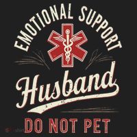 Do Not Pet Emotional Support Husband Funny Hat thumb 2