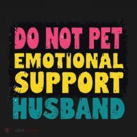 Do Not Pet Emotional Support Husband A Fun Couple Backpack thumb 2