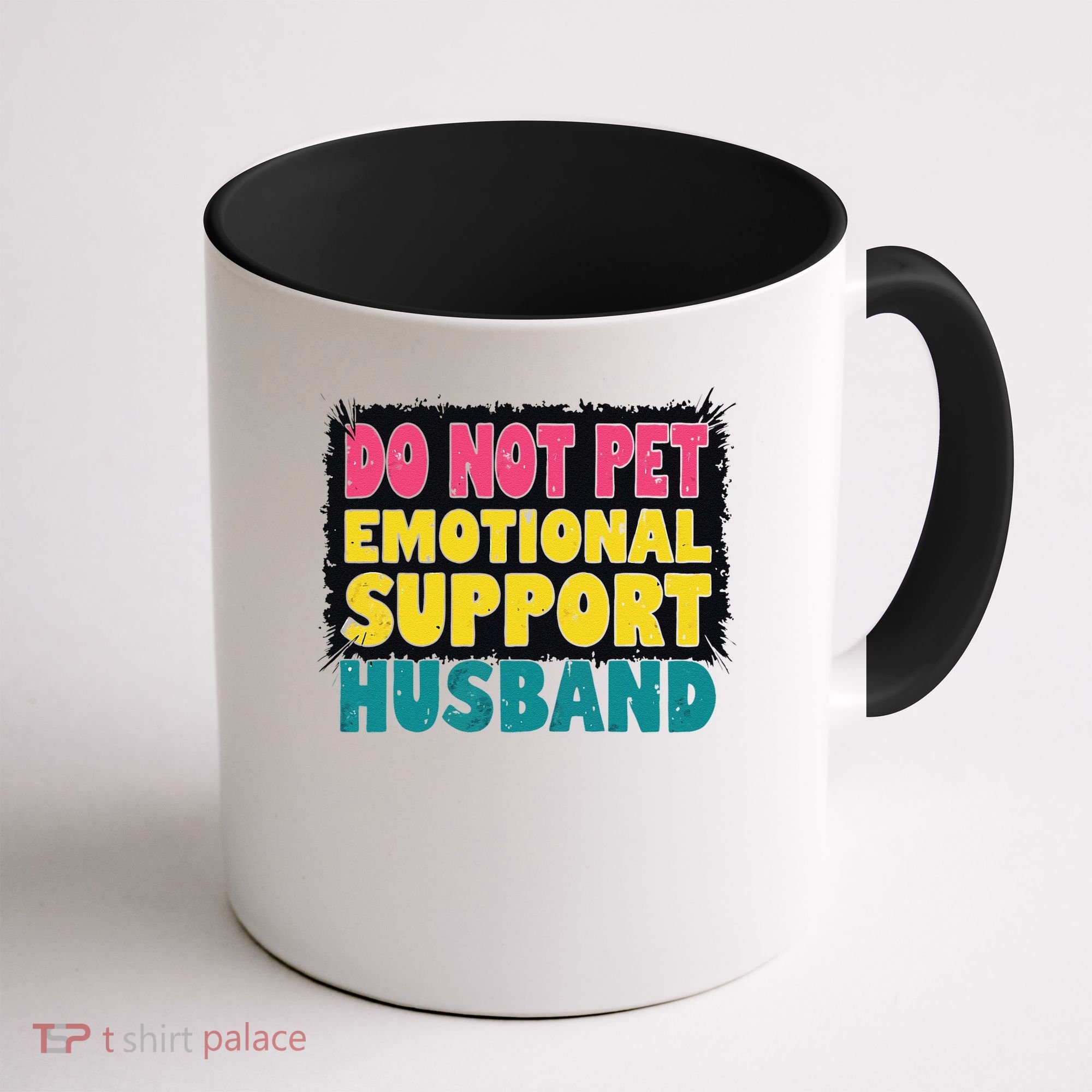 Do Not Pet Emotional Support Husband A Fun Couple Coffee Mug