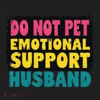 Do Not Pet Emotional Support Husband A Fun Couple Beanie thumb 2