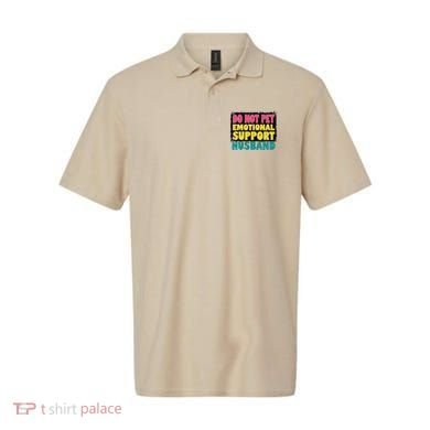 Do Not Pet Emotional Support Husband A Fun Couple Polo