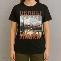 Denali National Park Alaska vintage friends T-Shirt thumb 4