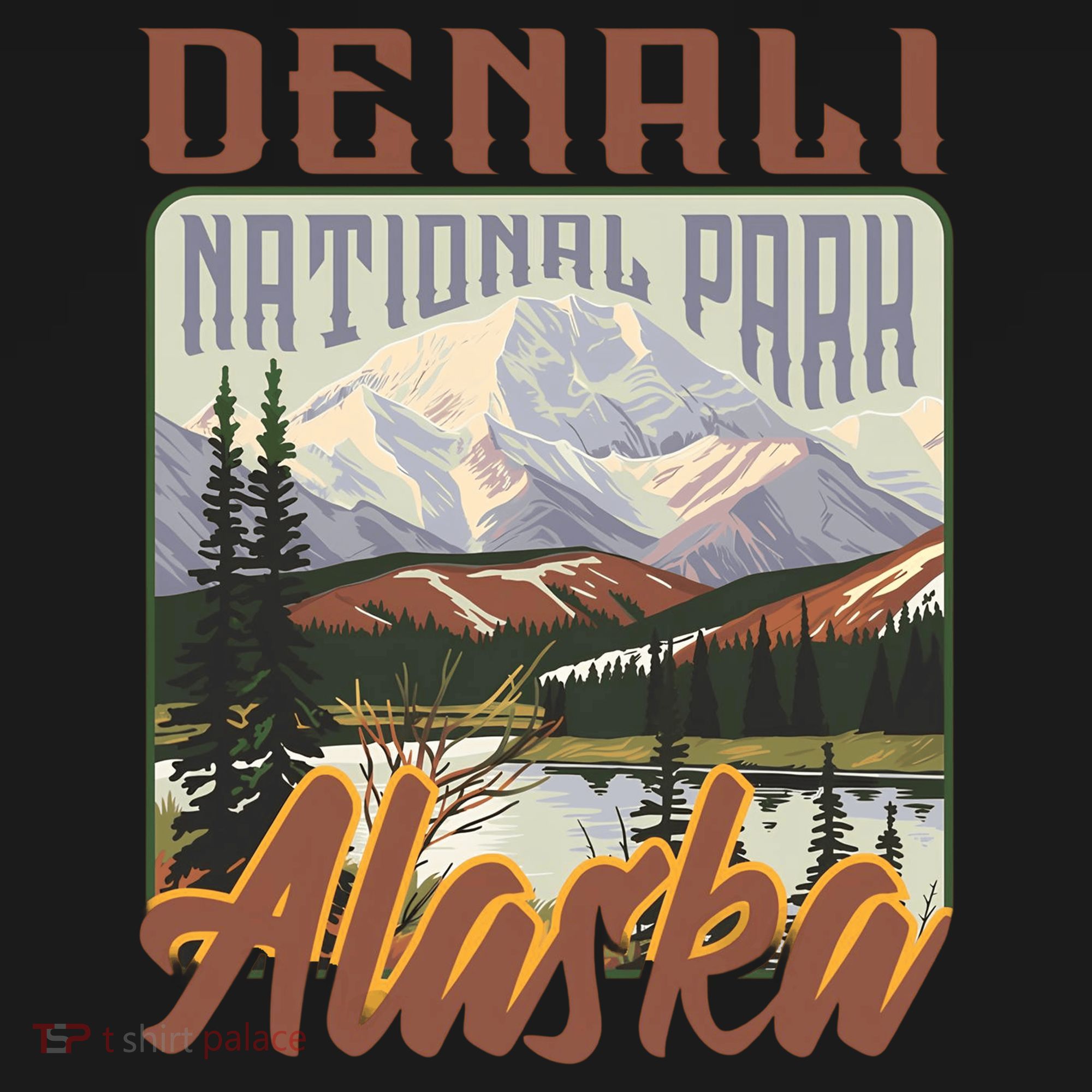 Denali National Park Alaska vintage friends T-Shirt