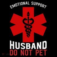 Do Not Pet Emotional Support Husband Apron thumb 3