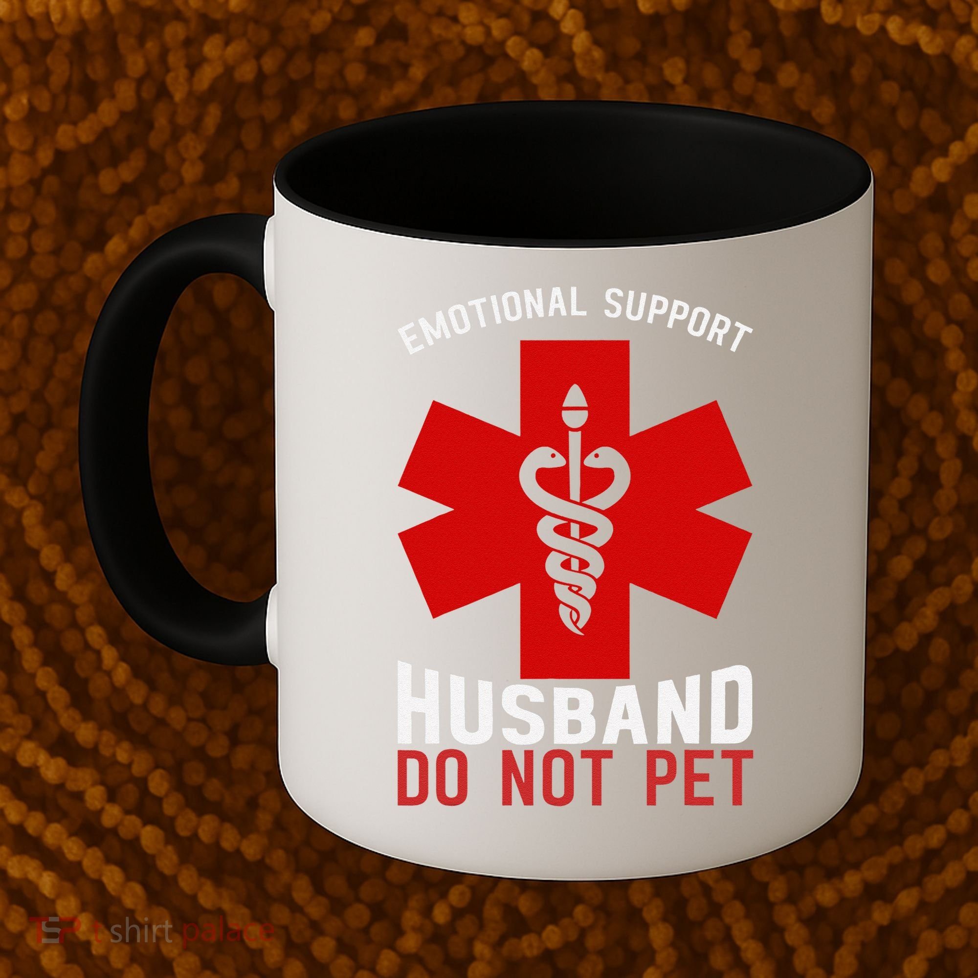Do Not Pet Emotional Support Husband Coffee Mug