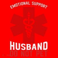 Do Not Pet Emotional Support Husband Santa Hat thumb 1