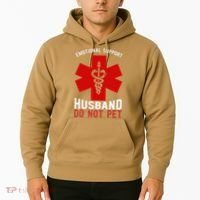 Do Not Pet Emotional Support Husband Hoodie thumb 2