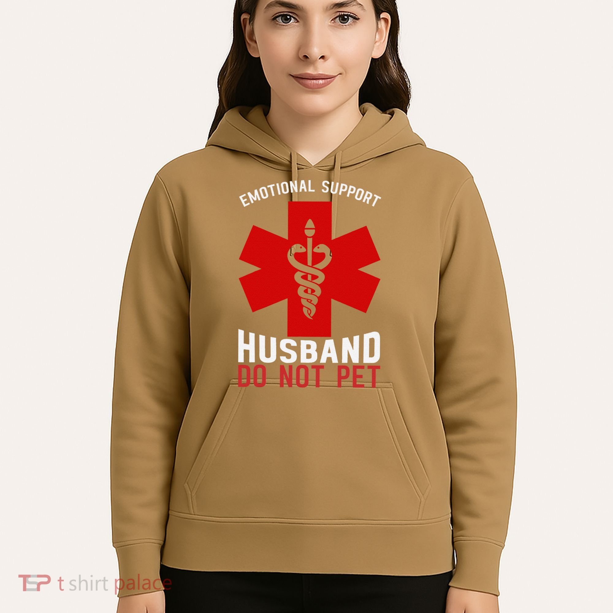 Do Not Pet Emotional Support Husband Hoodie