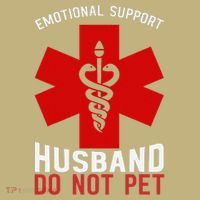 Do Not Pet Emotional Support Husband Sweatshirt thumb 2
