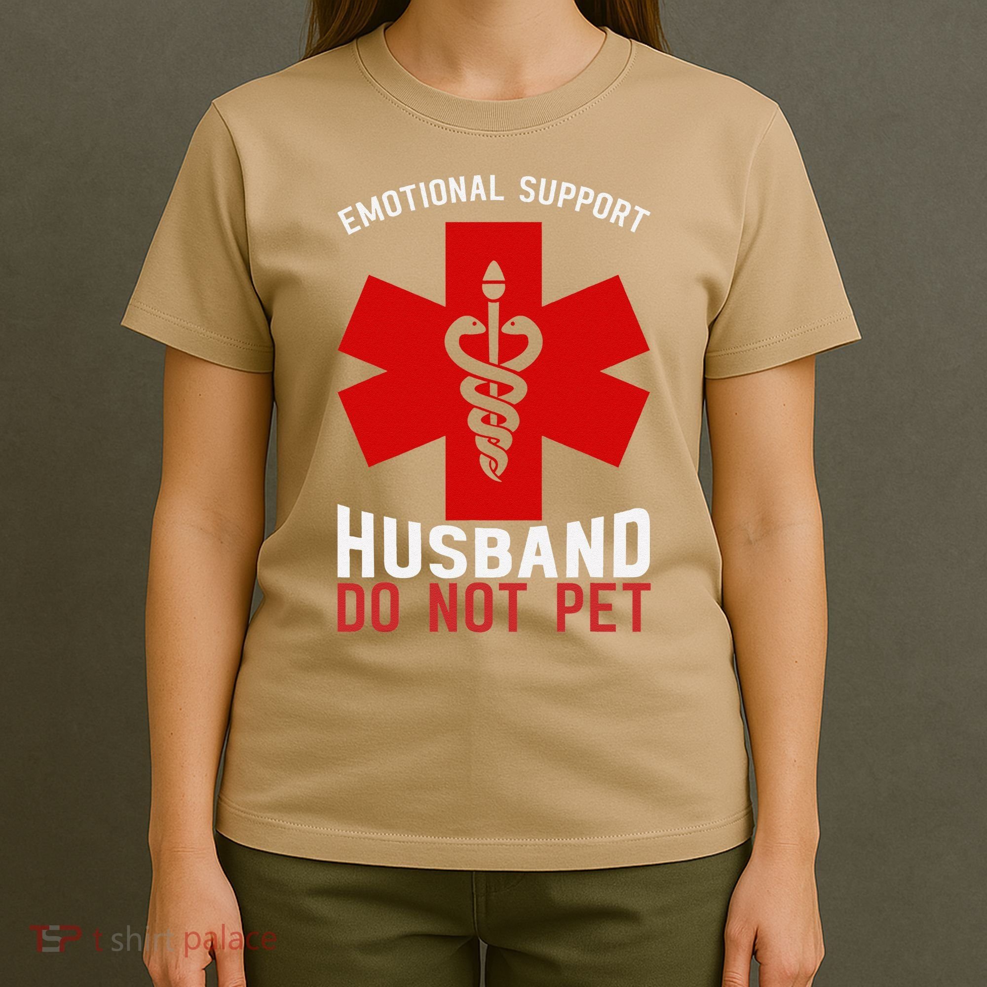 Do Not Pet Emotional Support Husband T-Shirt