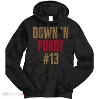 Down N Purdy San Francisco Football Playoffs Tie Dye Hoodie thumb 0