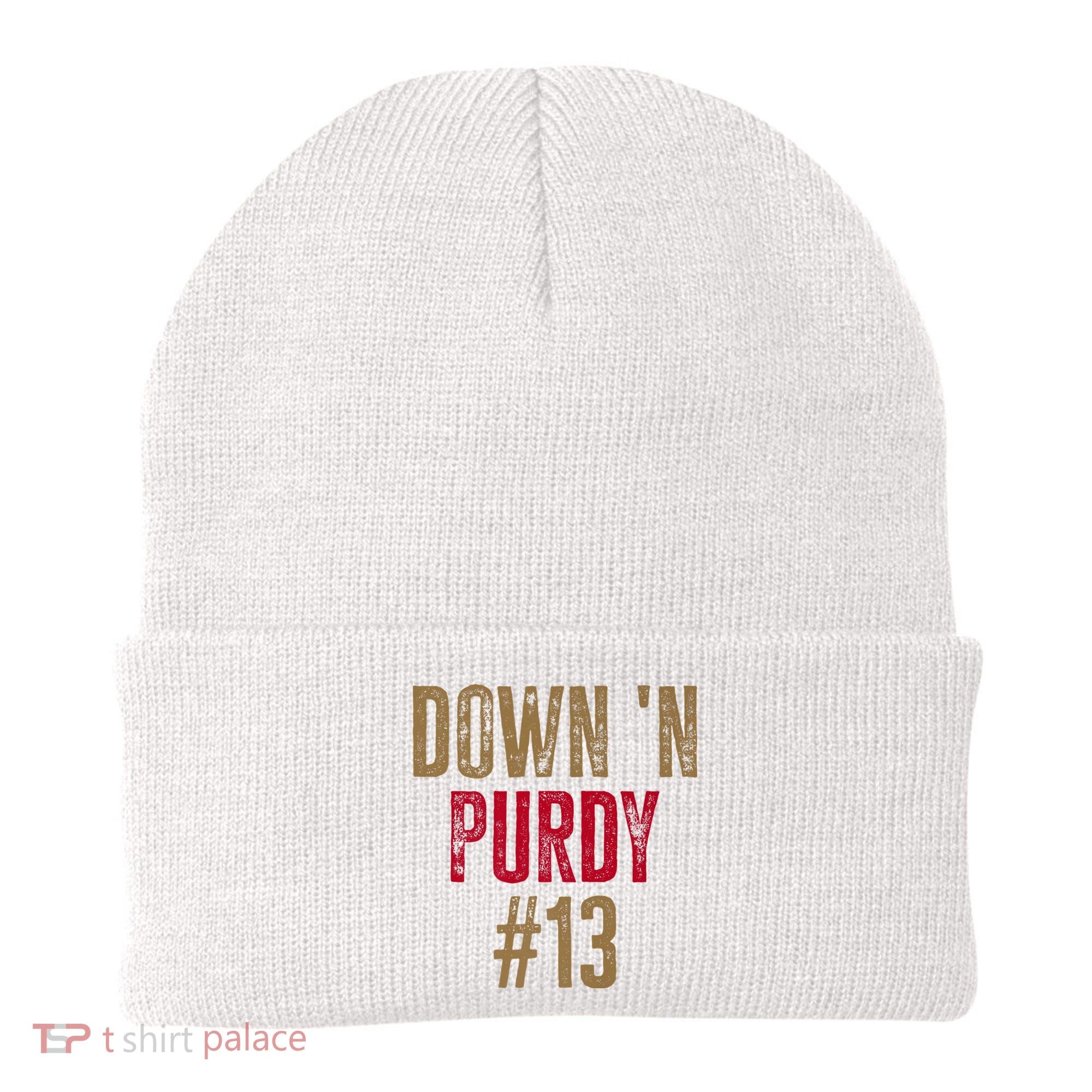 Down N Purdy San Francisco Football Playoffs Beanie