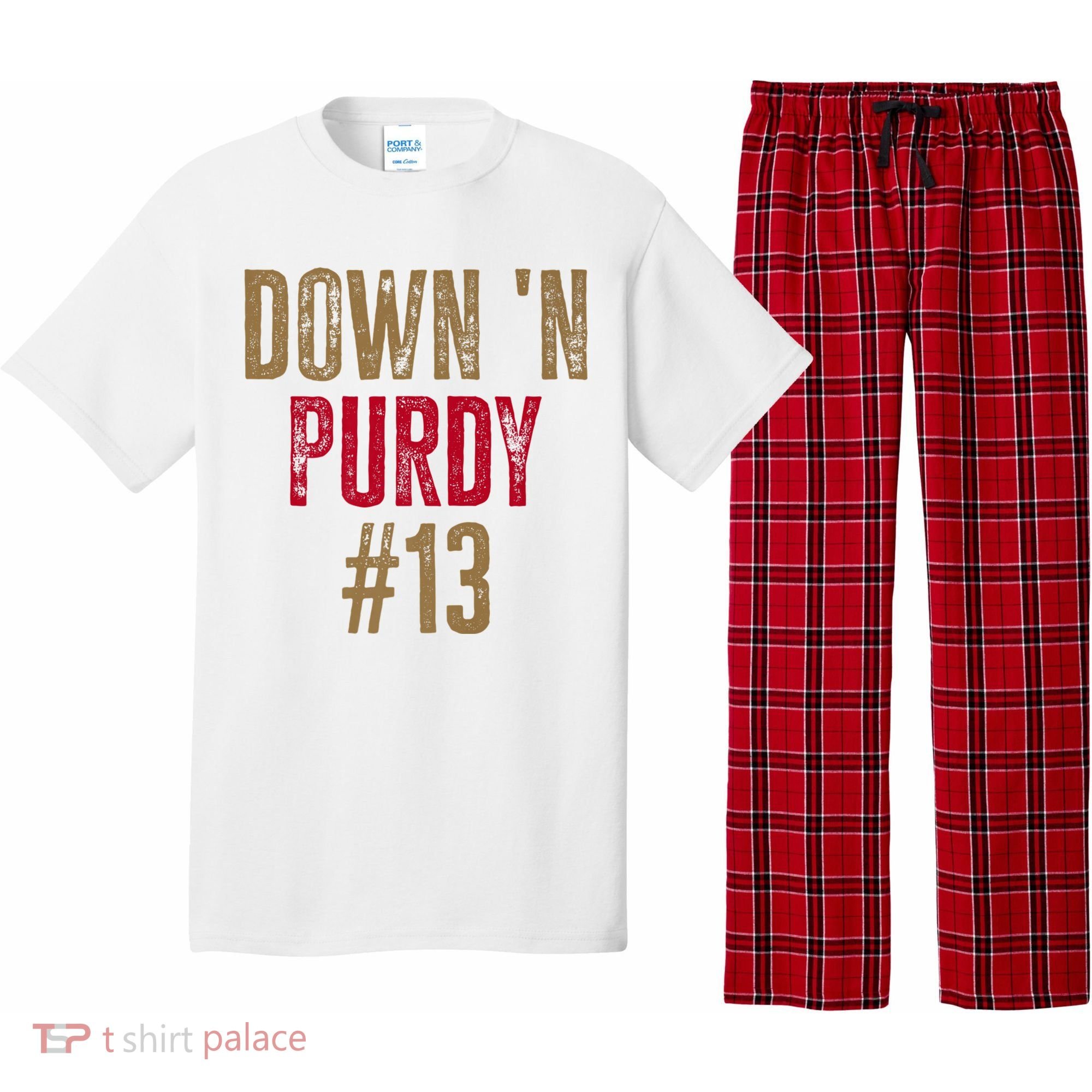 Down N Purdy San Francisco Football Playoffs Pajama Set