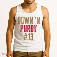 Down N Purdy San Francisco Football Playoffs Tank Top thumb 3