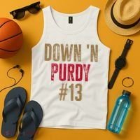 Down N Purdy San Francisco Football Playoffs Tank Top thumb 4