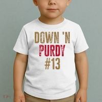 Down N Purdy San Francisco Football Playoffs Toddler T-Shirt thumb 2