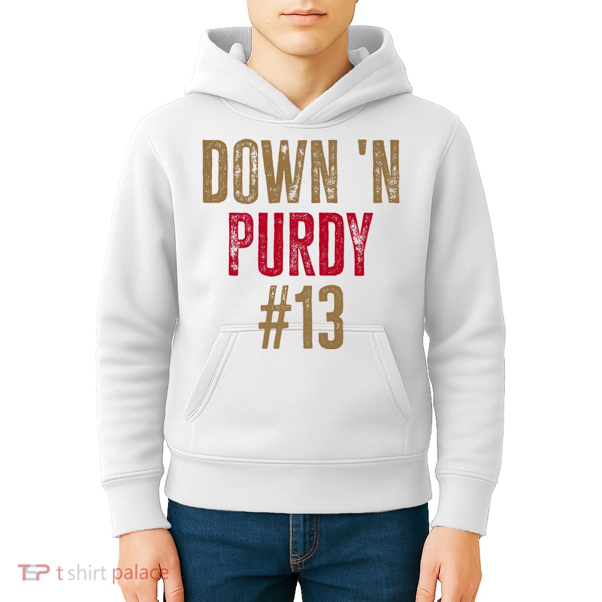 Down N Purdy San Francisco Football Playoffs Kids Hoodie