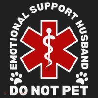 Do Not Pet Emotional Support Husband Funny Hat thumb 2