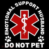 Do Not Pet Emotional Support Husband Funny Tank Top thumb 6