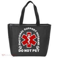 Do Not Pet Emotional Support Husband Funny Tote Bag thumb 0