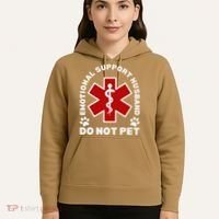 Do Not Pet Emotional Support Husband Funny Hoodie thumb 5